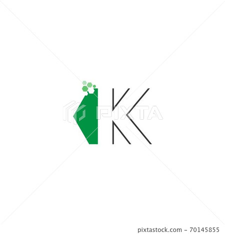 Letter K on hexagon icon design Letter K on hexagon icon design 70145855