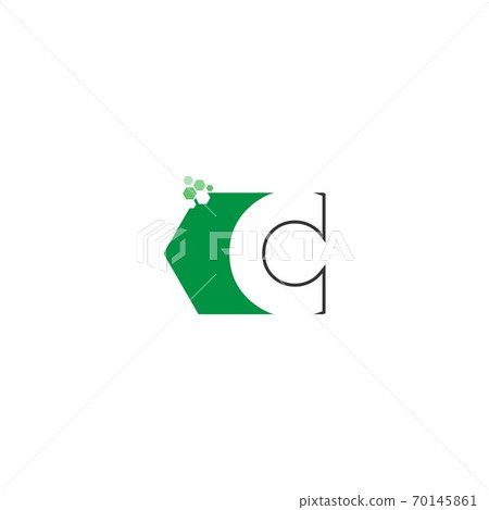 Letter C on hexagon icon design 70145861