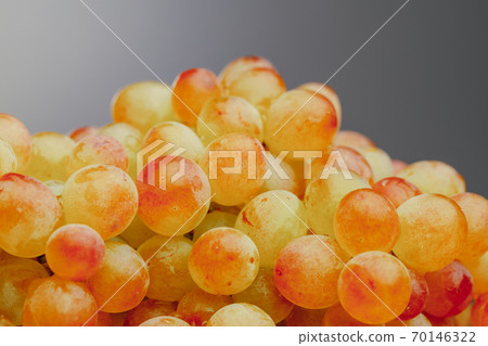 heap of grapes vine, gray background heap of grapes vine, gray background 70146322