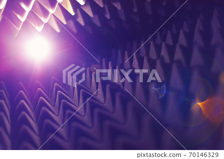 acoustic foam pyramid abstract background with glow light acoustic foam pyramid abstract background with glow light 70146329