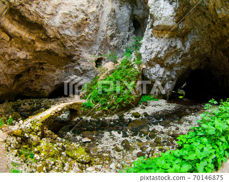 Small stone bridge in Rakov Skocjan 70146875