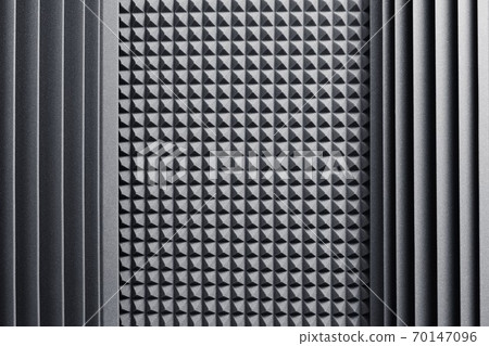 acoustic foam absorber and bass traps for sound dampering background 70147096