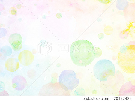 水彩紋理彩虹顏色肥皂泡 水彩紋理彩虹顏色肥皂泡 70152423