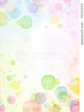 水彩紋理彩虹顏色肥皂泡 水彩紋理彩虹顏色肥皂泡 70152434