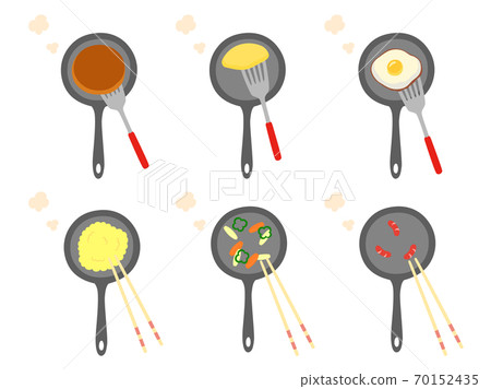 一套用於烹飪的煎鍋 70152435