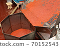 Production of salmon caviar on the tishing processing plant 70152543