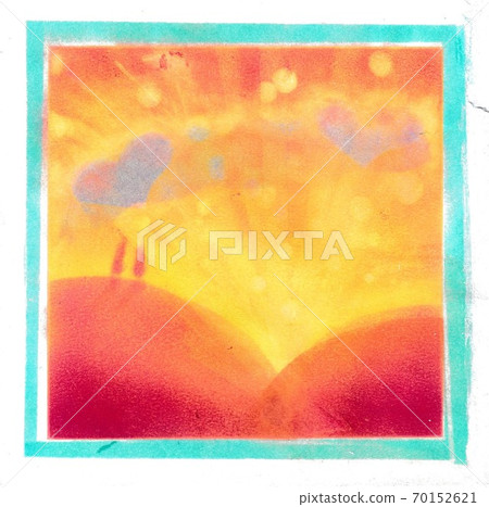 Purple clouds in the light of the setting sun 70152621