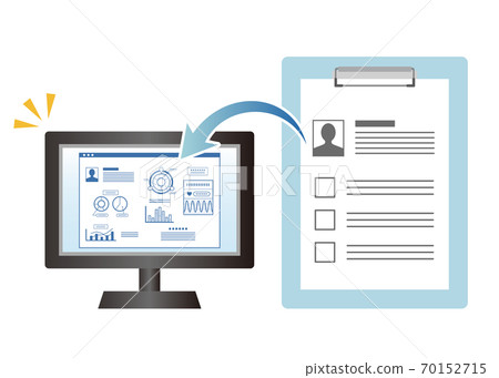 Image illustration to switch to electronic medical record Image illustration to switch to electronic medical record 70152715