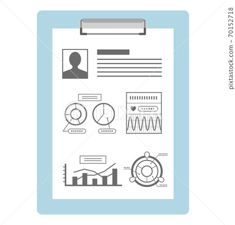 在活頁夾中關閉圖表的圖像插圖 在活頁夾中關閉圖表的圖像插圖 70152718