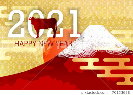 日本新年卡生肖背景 70153658