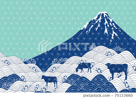 日本新年卡生肖背景 日本新年卡生肖背景 70153660