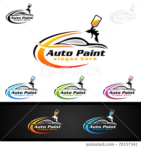 Paint Store Logo Design Concept Stock Vector - Illustration of commercial,  home: 176455643