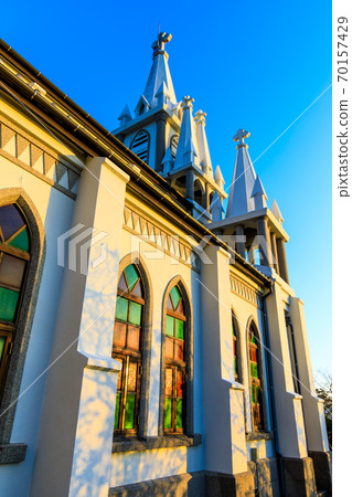 Sunrise at Magome Church [Nagasaki City] 70157429