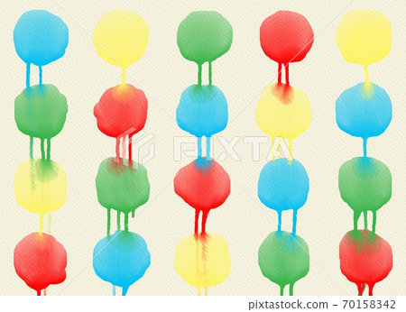 Abstract watercolor on a paper texture background, colorful in multiple colors Abstract watercolor on a paper texture background, colorful in multiple colors 70158342