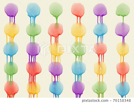 Abstract watercolor on a paper texture background, colorful in multiple colors Abstract watercolor on a paper texture background, colorful in multiple colors 70158348