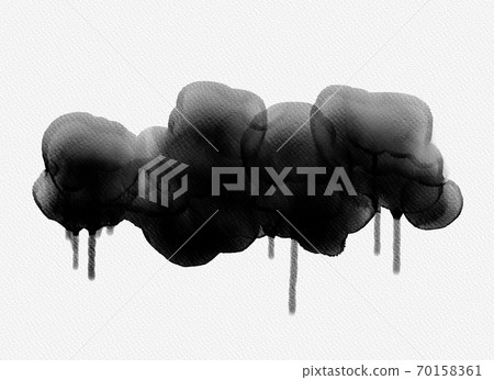 Abstract watercolor on a white background black Abstract watercolor on a white background black 70158361