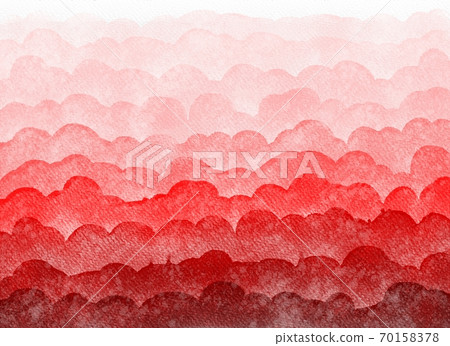 Watercolor painting with abstract gradient background Red Watercolor painting with abstract gradient background Red 70158378
