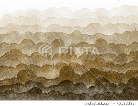 Watercolor on an abstract gradient background brownish Watercolor on an abstract gradient background brownish 70158382