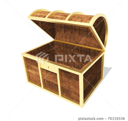 3d渲染的藏寶箱 70159336