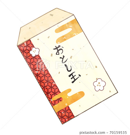 Hand-drawn style illustration of New Year's gift bag Hand-drawn style illustration of New Year's gift bag 70159535