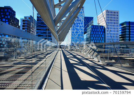 Akrobaten pedestrian bridge in Oslo, Norway Akrobaten pedestrian bridge in Oslo, Norway 70159794