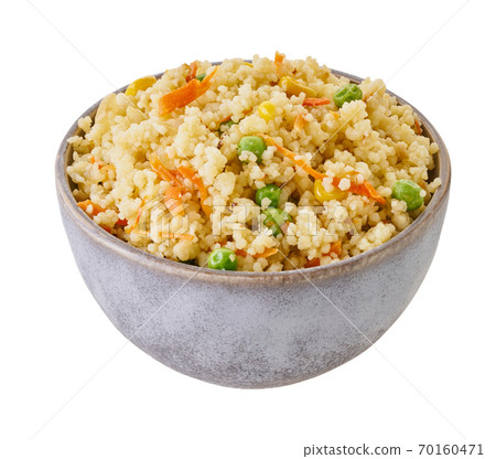 boiled couscous with clipping path boiled couscous with clipping path 70160471