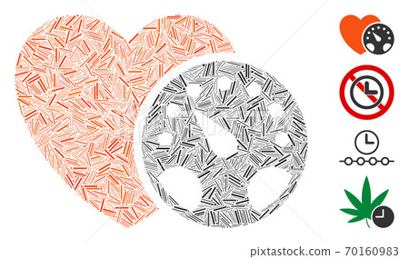 Line Blood Pressure Meter Icon Vector Mosaic Line Blood Pressure Meter Icon Vector Mosaic 70160983
