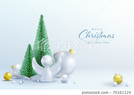 Christmas and New Year background, elements for Christmas design 70161129