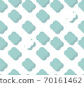 Vector white seamless background with 3d square elements 70161462
