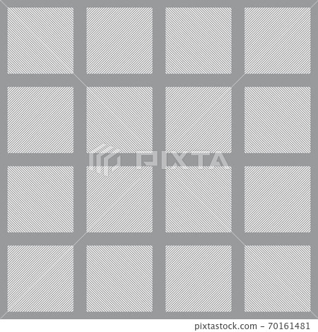 Grey vector square grid pattern. Seamless texture 70161481