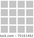 Grey vector square grid pattern. Seamless texture 70161482