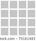 Grey vector square grid pattern. Seamless texture 70161483