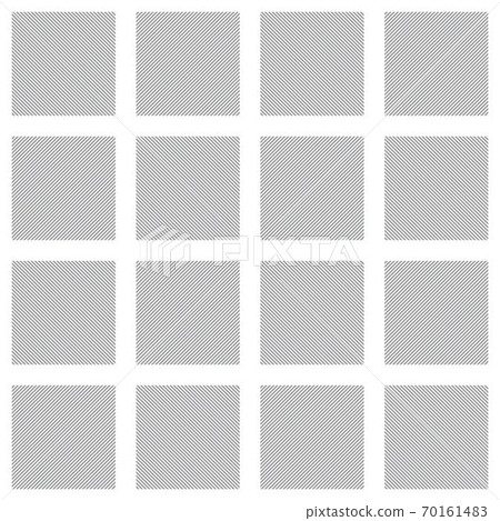 Grey vector square grid pattern. Seamless texture 70161483