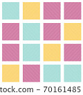 Colorful vector square grid pattern. Seamless texture 70161485