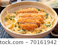 Close-up Japanese famous donburi food, Katsudon 70161942