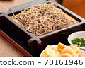 Japanese cold ramen noodles with tempura set in Japanese style 70161946