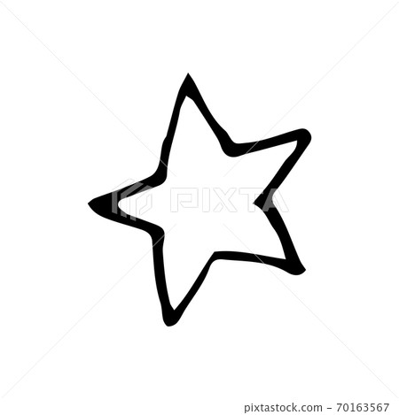 Halloween doodle star element. Isolated vector illustration Halloween doodle star element. Isolated vector illustration 70163567