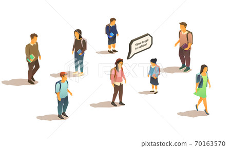 set of students and pupils 70163570