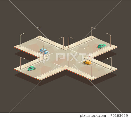Four-way intersection 70163639