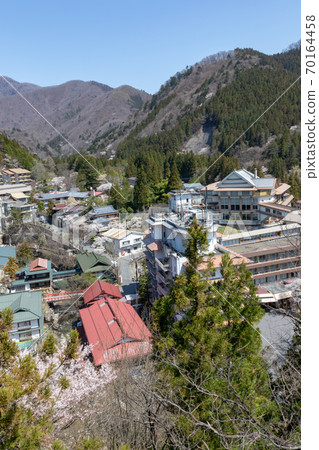 Spring Shiman Onsen hot spring town 70164458