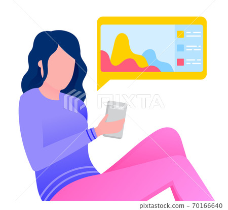 Female Browsing in Smartphone, Distance Education Female Browsing in Smartphone, Distance Education 70166640