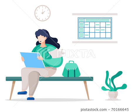 Doctor with Table or Schedule, Woman with Sack Doctor with Table or Schedule, Woman with Sack 70166645