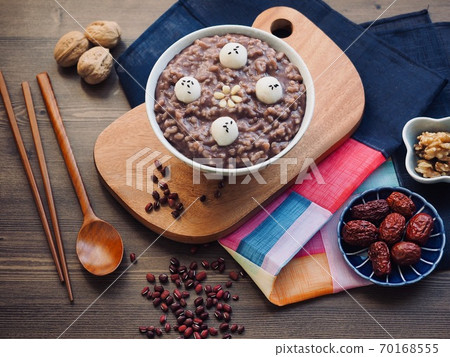 Korean traditional food red bean porridge 70168555