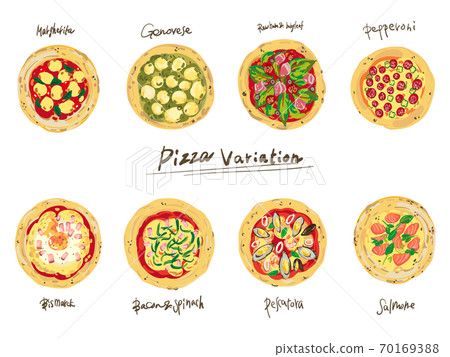 Fashionable pizza illustration 70169388