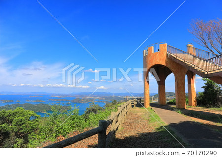 [Nagasaki Prefecture] Sasebo Kujukushima in fine weather 70170290