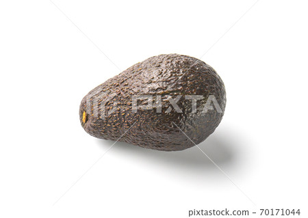 avocado on a white background close-up. isolate 70171044