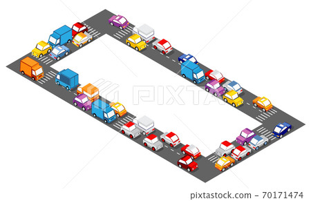 Isometric asphalt, transport, transport Crossroads highways Isometric asphalt, transport, transport Crossroads highways 70171474