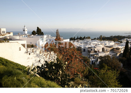 TUNISIA SIDI BOU SAID OLD TOWN MOSQUE 70172026