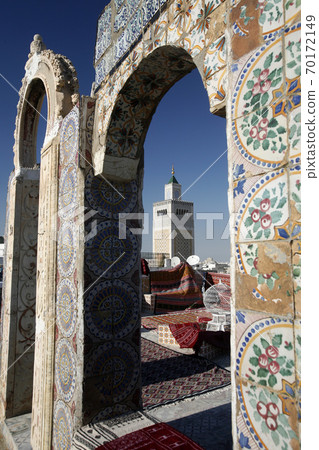 TUNISIA TUNIS CITY MEDINA MOSQUE CARPET 70172149