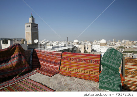 TUNISIA TUNIS CITY MEDINA MOSQUE CARPET 70172162